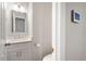 Bathroom vanity with mirror, stylish fixtures, and decor at 4016 Upland Trce, Marietta, GA 30066