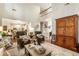 Open concept living room with high ceilings and seamless flow to the kitchen at 4401 Madison Woods Nw Dr, Marietta, GA 30064