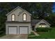 Charming two-story home with a two-car garage and beautifully landscaped front yard at 4464 Idlewood Park, Lithonia, GA 30038