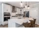 Contemporary kitchen with stainless steel appliances, quartz counters, and island with pendant lighting at 338 Boundless Ln, Canton, GA 30114