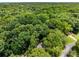 Aerial view of the neighborhood showcasing tree coverage and landscape design at 2240 Six Branches Dr, Roswell, GA 30076