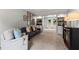 Comfortable living area with built-in shelving and neutral carpet at 3131 Sumter Ct, Marietta, GA 30062