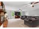 Inviting living room with a cozy fireplace, large windows, and comfortable seating at 3131 Sumter Ct, Marietta, GA 30062