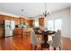 Eat-in kitchen features stainless steel appliances, granite countertops, and a cozy breakfast nook at 558 Olympic Way, Acworth, GA 30102