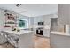 Stylish kitchen with stainless steel appliances, a breakfast bar, and ample counter space at 935 Cumberland Ne Rd, Atlanta, GA 30306