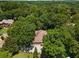 Overhead view of home showcasing ample parking and private treed lot at 2375 Hyde Park Nw Ct, Atlanta, GA 30318