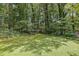 Picturesque backyard with grass and mature trees at 2095 Honeysuckle Dr, Cumming, GA 30040