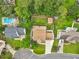 A lovely suburban backyard that features mature trees and a pool at 4903 Wilkie Nw Way, Acworth, GA 30102