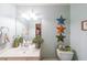 Bathroom featuring a vanity with sink and decorative accents at 750 Old Loganville Road Southwest, Loganville, GA 30052