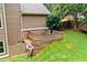 Enjoy the serene, private covered patio area. Perfect for your garden at 217 Heritage Town Pkwy, Canton, GA 30115