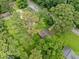 Bird's-eye view of the property surrounded by mature trees, offering a serene and private setting at 1991 Flat Shoals Rd, Riverdale, GA 30296