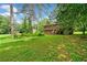 Lush, green backyard featuring a well-maintained lawn and mature trees providing shade and privacy at 1991 Flat Shoals Rd, Riverdale, GA 30296