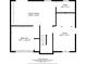 Floor plan featuring the layout of the Gathering room, bedroom, bath, and utility areas at 1991 Flat Shoals Rd, Riverdale, GA 30296