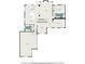 Detailed floor plan showcasing the layout of the home, including kitchen, living spaces, and garage at 3698 Lakeview Drive, Tucker, GA 30084