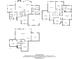 Layout of all floors shows multiple bedrooms, living spaces, and basement area of a modern home at 5833 Wembley Dr, Douglasville, GA 30135