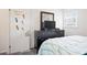 Cozy bedroom with a beach theme and a dark dresser at 6381 Lakeview Dr, Buford, GA 30518