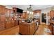 Elegant kitchen features custom cabinets, a center island, stainless steel appliances, and hardwood floors at 3978 Devonshire Dr, Marietta, GA 30066