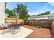 Fenced backyard with patio area, perfect for outdoor relaxation and entertaining at 2964 Greyhawk Ln, Cumming, GA 30040