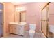 Bathroom featuring vanity sink with plenty of storage space at 115 Flagstop Run, Fayetteville, GA 30215