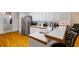 Kitchen with an island, stainless steel appliances, and bar stool seating at 40 Costleys Bridge Dr, Oxford, GA 30054