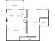 Basement floor plan of a home featuring living spaces, a screened porch, a garage, and storage at 34 Johnston Nw Row, Cartersville, GA 30121