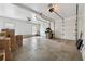 Spacious two-car garage with overhead lighting and plenty of room for parking and storage at 34 Johnston Nw Row, Cartersville, GA 30121