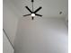 A stylish black ceiling fan enhances the home's modern aesthetic with its sleek design and energy-efficient lighting at 3045 Binghampton Ln, Lawrenceville, GA 30044