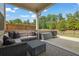Relaxing covered patio featuring cozy seating and an outdoor grill at 3940 Frasier Dr, Cumming, GA 30028