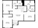 Layout of the second story featuring bedrooms, bathrooms and sitting room at 3940 Frasier Dr, Cumming, GA 30028