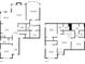 Detailed floor plans showcasing the layout of the first and second floor including the kitchen, living room, bedrooms, and bathrooms at 3940 Frasier Dr, Cumming, GA 30028