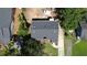 A captivating aerial view showcases a well-maintained roof and private driveway nestled in a lush, green neighborhood at 2039 Gober Ave Se, Smyrna, GA 30080