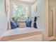 Bright bathroom featuring a cozy window seat, natural light, and a glass-enclosed shower for a spa-like experience at 3347 Sable Run Rd, Atlanta, GA 30349