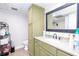 Hall bathroom featuring a built-in vanity with countertop and hardware at 3470 Hill Ln, Acworth, GA 30102