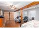 Spacious main bedroom featuring wood flooring and natural light at 3470 Hill Ln, Acworth, GA 30102