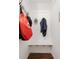 Cozy mudroom with built-in bench and shelving provides organized storage at 388 Rose Creek Pl, Woodstock, GA 30189