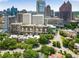 Stunning aerial view of a high-rise apartment building with the cityscape in the background at 145 15Th Ne St # 1430, Atlanta, GA 30309