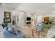 Bright living room with hardwood floors and modern decor, open to dining area at 145 15Th Ne St # 1430, Atlanta, GA 30309