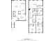 Detailed floor plan showcasing the layout of the home's two floors at 305 Hidden Creek Ln, Canton, GA 30114