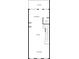 Floor plan featuring a living room, kitchen, dining area, bathroom, and balcony at 20057 Windalier Way, Roswell, GA 30076