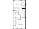 Floor plan including a primary bedroom, walk in closet, laundry, hall, bathrooms, and bedroom at 20057 Windalier Way, Roswell, GA 30076