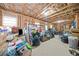 Unfinished basement with exposed wood and plenty of storage space at 432 Providence Walk St, Canton, GA 30114