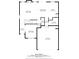 Detailed floor plan showcasing the layout of the home's first floor at 432 Providence Walk St, Canton, GA 30114