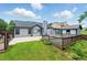 Fenced in backyard with in-ground pool and patio at 314 Spring Falls Drive, Lawrenceville, GA 30045