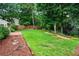 Lush backyard features a well-maintained lawn, wooden fence, and landscaping at 3770 Wake Robin Way, Cumming, GA 30028