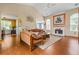 Bright living room with a fireplace, hardwood floors, and large windows at 3770 Wake Robin Way, Cumming, GA 30028