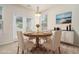 Cozy staged dining room with a round table, four chairs, and plenty of natural light at 252 Stone Park Dr, Woodstock, GA 30188