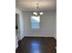 Dining room with hardwood floors and chandelier at 2620 Northview Ave, Decatur, GA 30032