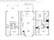 Detailed floor plan showcasing layout of bedrooms, kitchen, living areas, and garage at 2641 Camphor Se Xing # 82, Smyrna, GA 30080