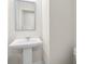 Bathroom featuring a white pedestal sink and a clean, modern design at 706 Smokey Quartz Way, Kennesaw, GA 30144