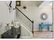 Open foyer showcasing staircase, stylish decor, and contemporary design at 146 Sunset Ln, Woodstock, GA 30189
